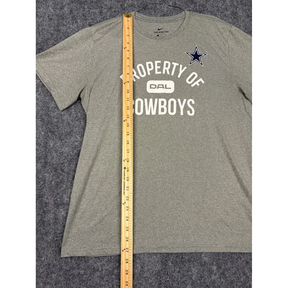 Nike Dallas Cowboys Dri-FIT T-Shirt Gray Mens Large Property Of DAL Tee